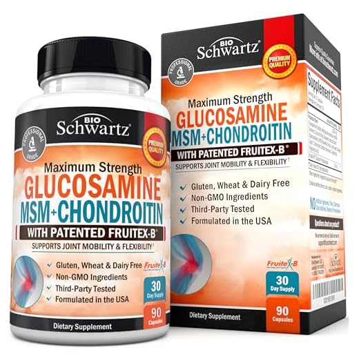 Glucosamine Chondroitin MSM Joint Support Supplement - FSA HSA Approved - Collagen Peptides, Turmeric and Ginger, Hyaluronic Acid, Glucosamine Chondroitin Sulfate - Gluten Free, Non GMO, 90 Capsules