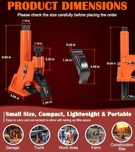 image for Bonbo Manual Tire Bead Breaker with Rubber Pad Protector, 38