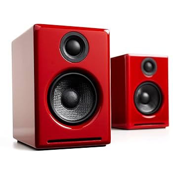 Audioengine スピーカー レッド  A2+WIRELESSR YY5 Amazon.com: Audioengine A2 Plus Red Wireless Computer