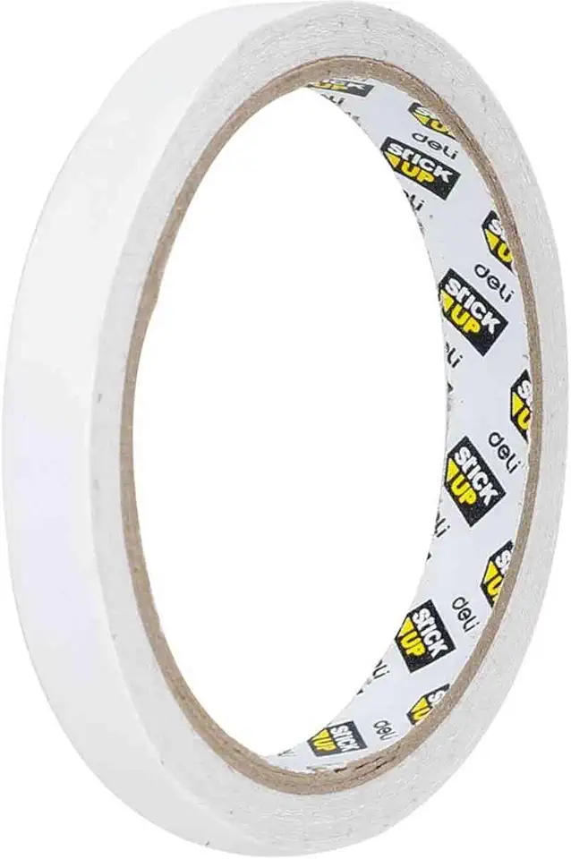 Fita Dupla Face, Deli, Double Sided Tape, 12 mm x 9,114 m
