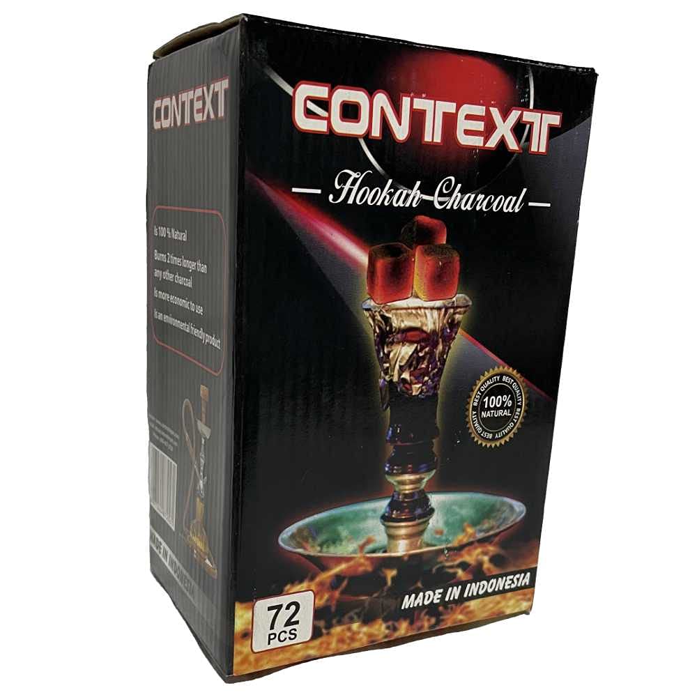 Context Coconut Charcoal- Coal- 96 Count & 1 KG (2.20 lbs) - Prenium Quality 22mm (1x1x1 in)- 100% Natural Coconut Coals