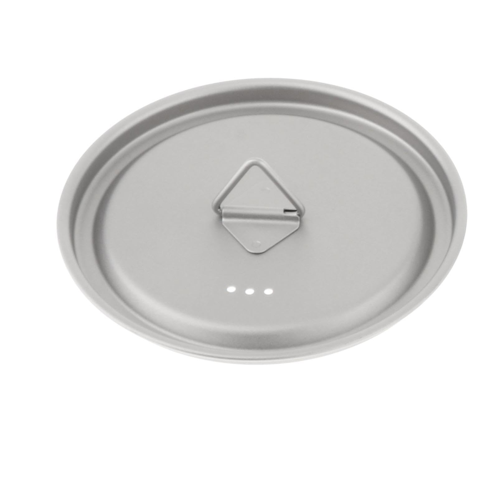 Couvercle de Tasse à Eau en Titane Couvercle de Pot de Camping avec Anneaux Couvercle de Tasse à Café pour La Randonnée Intérieure et Extérieure