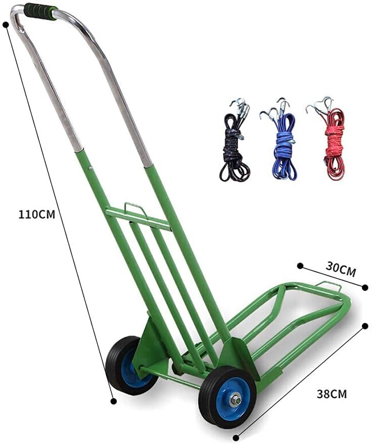 Trolley-Home Portable Shopping cart Trolley Collapsible Outdoor Luggage cart Aluminum Two-Wheeled Van Truck