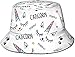 Unisex Cherry Branch in Blossom Print Travel Bucket Hat Gorra de Pescador de Verano Sombrero para el Sol-Gato Unicornio