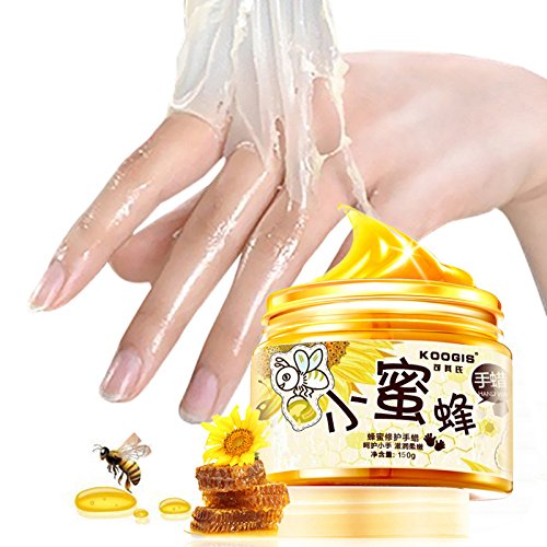 Bingirl Hands Care Paraffin Bath Therapy Glove Milk Honey Hand Wax Exfoliate Hydrating Exfoliating Nourish Whitening Hand Mask Skin Care