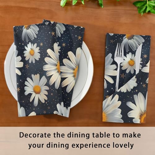 Servilletas de Tela con Patrón de Flores Multicolor x6 miniatura 7