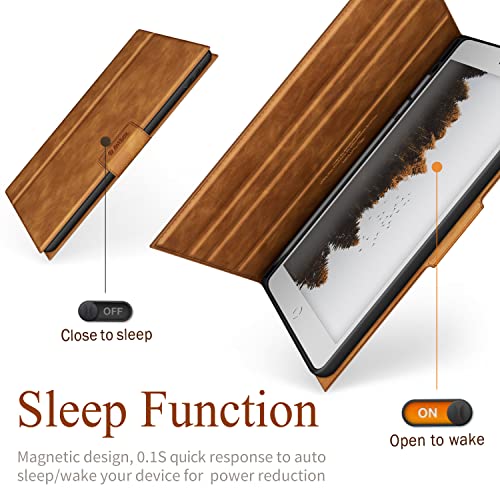 Antbox Case For Ipad 9Th Generation (2021) Ipad 8Th/7Th Generation With Pencil Holder Auto Sleep/Wake Function Pu Leather Smart Cover For Ipad 10.2'' (Brown) #TOP6