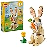 Lego creator 3 in 1 cute bunny toy building toy set with 3 build options bunny seal or llama animal figures for kids girls and boys ages 8 gift idea for birthdays 31162  urban country home decor