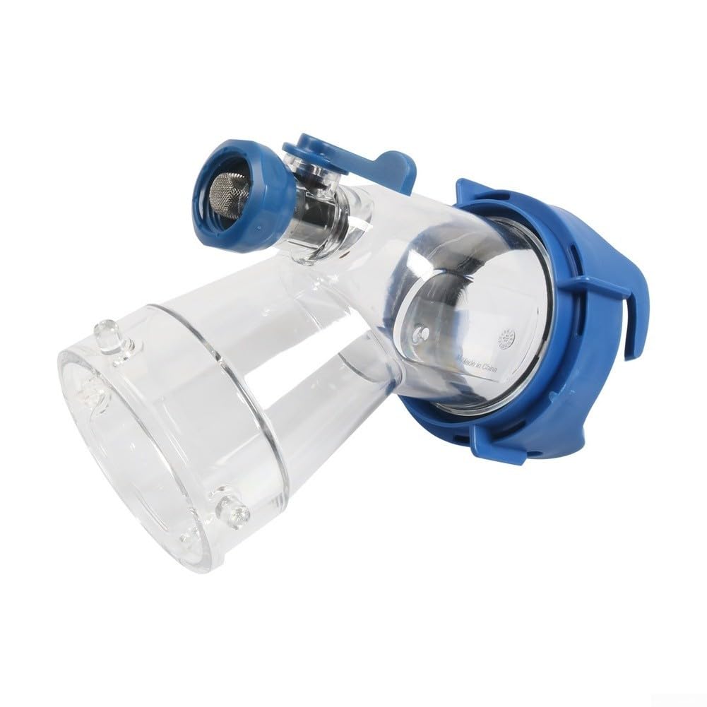 45 Degree - Detergente per serbatoio di camper con guarnizione in gomma sigillata e filtro filtro, flusso d'acqua regolato (set)