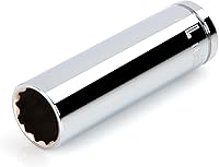 Vista 115 de TEKTON Juego de llaves de vaso de 6 puntos de 1/4 pulgadas de profundidad con riel, 11 piezas (5/32 - 9/16 pulgadas) SHD90105