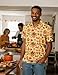 Funny World Thanksgiving Polo Shirts for Men Short Sleeve Pumpkin Turkey Shirt, Large, Turkey Thanksgiving