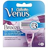 afeitar útil VENUS Gillette Breeze Razor Blades 60 g, Pack de 4 Lames (81640883)