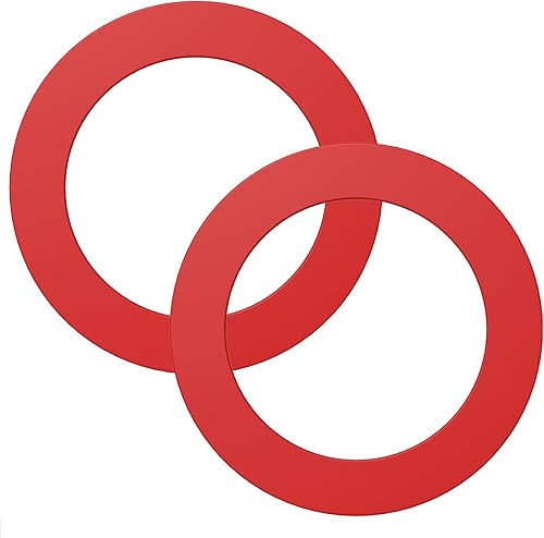 Miniatura 8 de Sello de válvula de descarga para Mansfield, paquete de 4 piezas de repuesto de juntas de tanque de inodoro de material de silicona mejoradas para