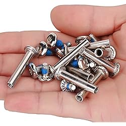 Cierre Carraca Patines Linea Tornillos para Patinaje, 10 Piezas de Repuesto para Patines en línea, Tornillos para Patinaje, Herramienta de reparación de Ejes de Rueda, Accesorios de 31 mm o 36 mm, Patines para Ejes de Rueda
