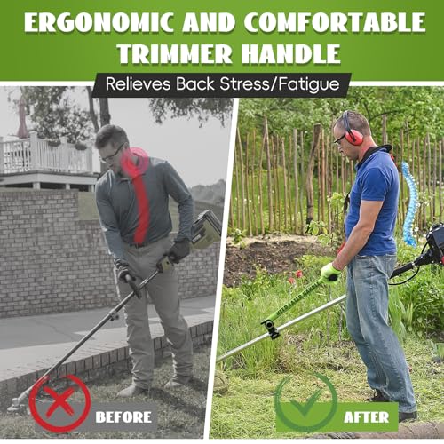 Upgraded Weed Eater Handle, Fit for STIHL/Husqvarna/Echo Trimmer Handle, Adjustable Ergonomic Grip, Anti-Vibration & Rust-Proof Design, Weed Eater Handle Extension for Lawn Care - Image 3
