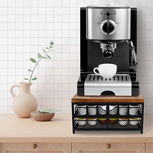Nhz Coffee Pod Drawer Holder For K Cup, 2-Tier Coffee Pod Drawer Holder Organizer, No Assembly Required, K Cup Holder With 72 Capacity Capsule Pods. K Cup Organizer Suit For Home Office ,Kitchen . #TOP1