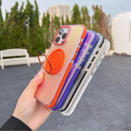 Coque iPhone 16 Pro Max blanche givrée avec support et charge sans fil - 4