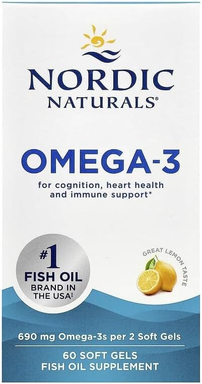 Nordic Naturals Omega-3, Lemon Flavor - 60 Soft Gels - 690 mg Omega-3 - Fish Oil - EPA & DHA - Immune Support, Brain & Heart Health, Optimal Wellness - Non-GMO - 30 Servings - Image 5