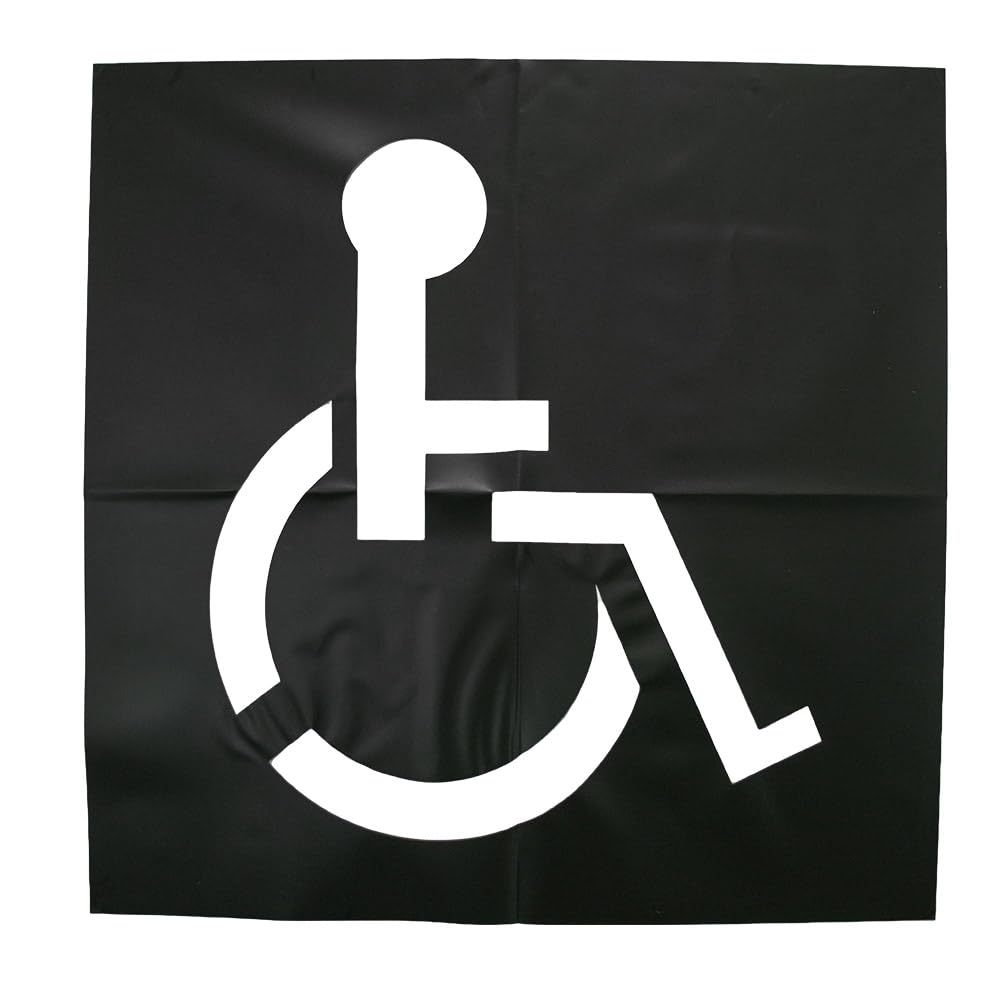 HY-KO Products PLS-60 Handicap Parking Lot Stencil, 48" x 48"