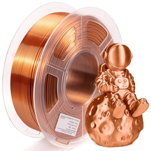 Isanmate PLA Filament Silk Shiny Mental-Like 3D Printer Filament 1.75 mm 1 kg 3D Printer Filament Dimensional Accuracy +/-0.02 mm, Red Copper Isanmate PLA Filament Silk Shiny Mental-Like 3D Printer Filament 1.75 mm 1 kg 3D Printer Filament Dimensional Accuracy +/-0.02 mm, Red Copper