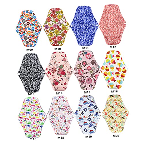 Zerodeko 洗って繰り返し使える製生理用ナプキン 携帯便利 折りたたみ可能 竹炭入り通気性素材 再利用可能な生理用品 ママパッド 旅行にも適した洗えるナプキン