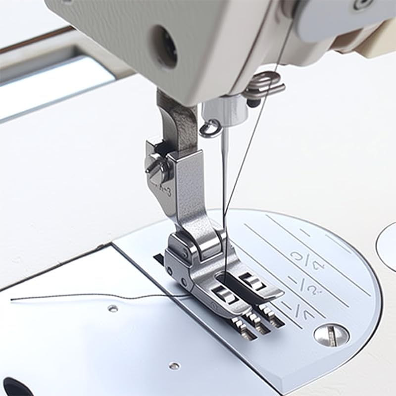 Pie prensatela rodillo alto para máquina industrial miniatura 4