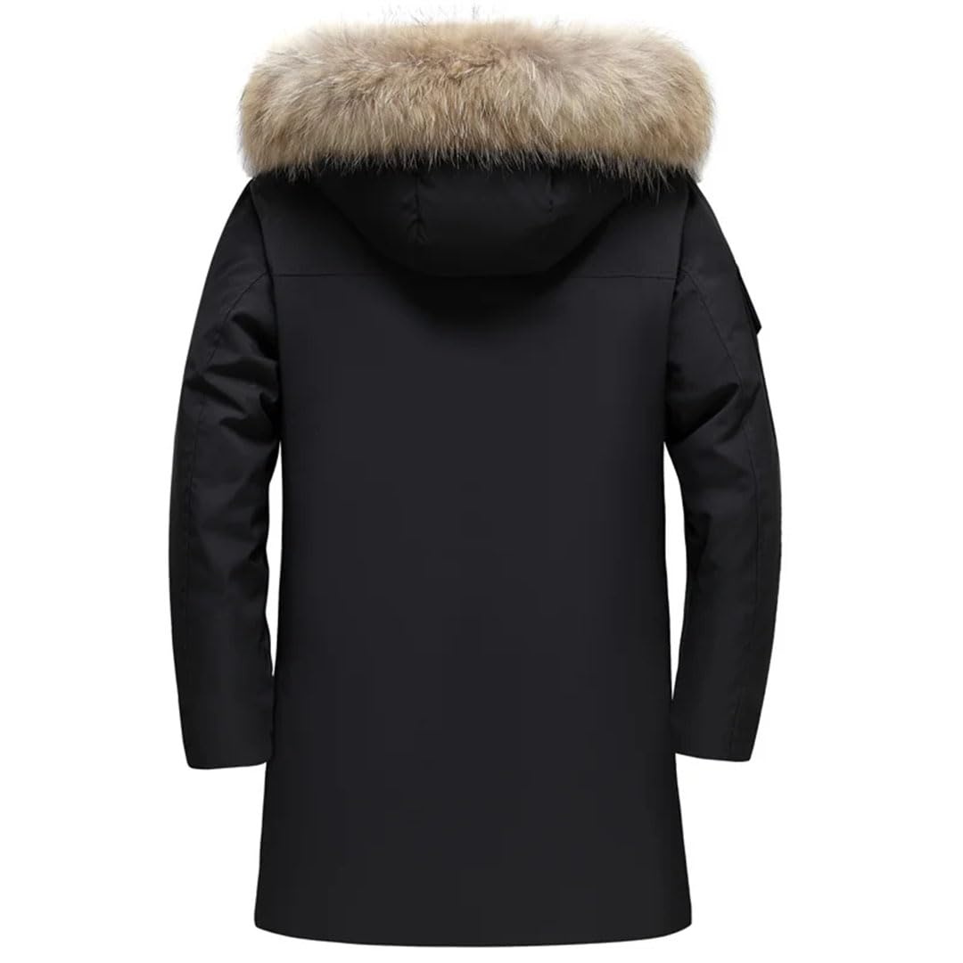 Vogrtcc Piumino Da Uomo Con Cappuccio Caldo Cappotto Invernale Parka Lungo