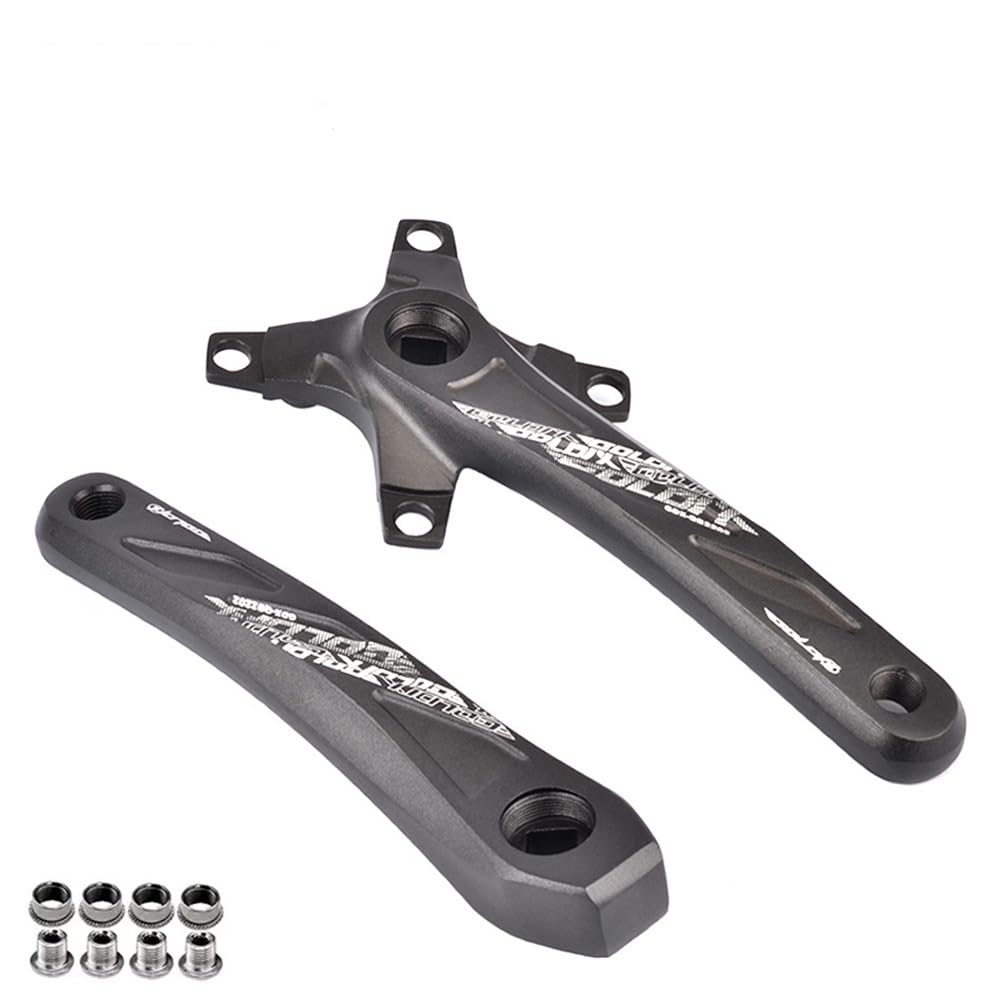 ZXGSXIOU Bicycle Crankset 104BCD One Pair MTB Square Taper Crank Arm 170mm 175mm Left and Right Aluminum Alloy Road Bike Cranksets