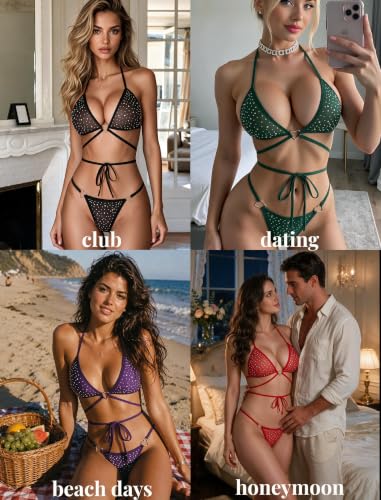 Avidlove Sexy Lingerie Set Sheer Mesh Sexy Bra and Panty Sets for Women - image 5