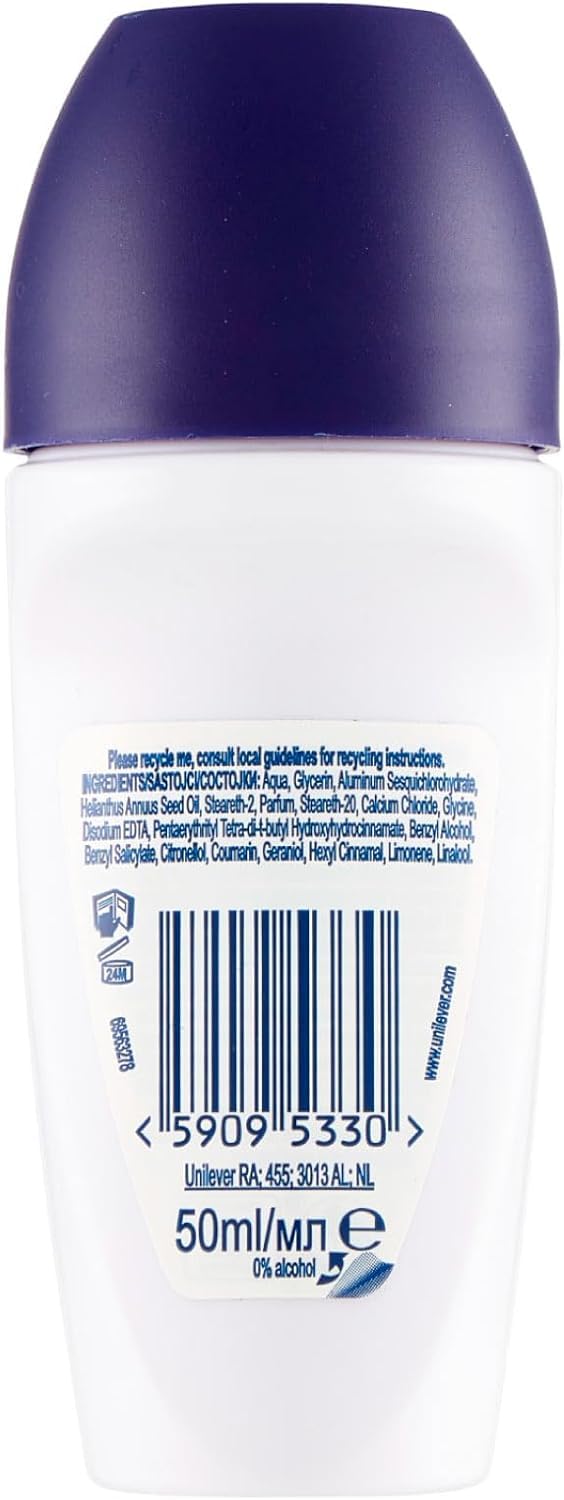 Dove, Deo Roll On Advanced Care Talk, Deodorant Antitranspirant, sanfte Formel mit dreifacher feuchtigkeitsspendender Wirkung, Schutz bis zu 48 Stunden, Deodorant für Damen und Herren, 6 Stück à 50 ml