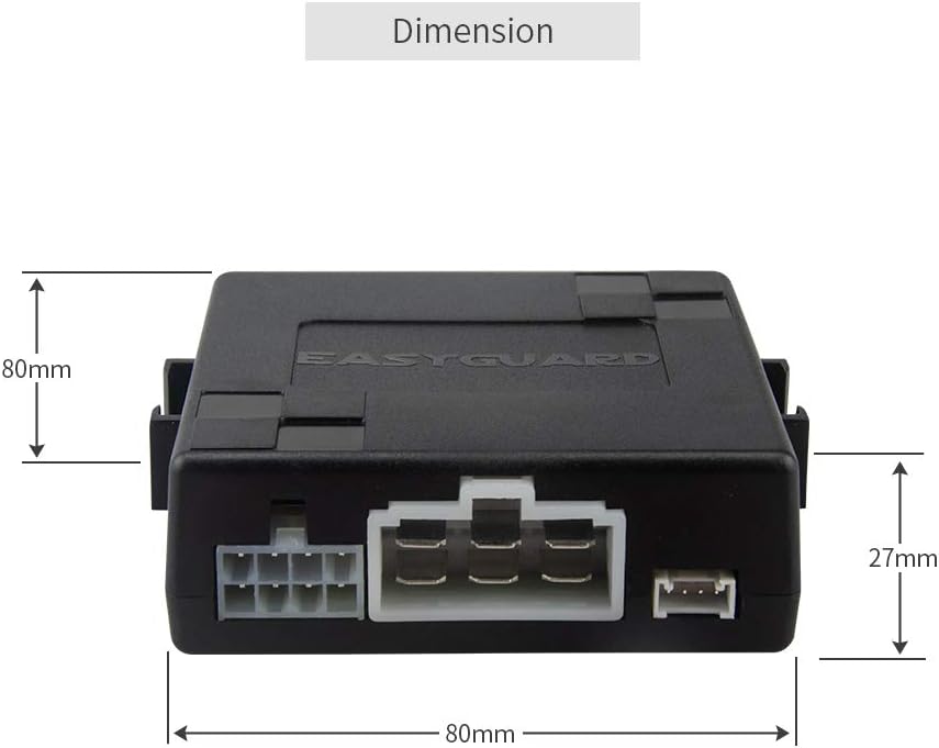 EASYGUARD ES002-P5 Control Module Dimensions