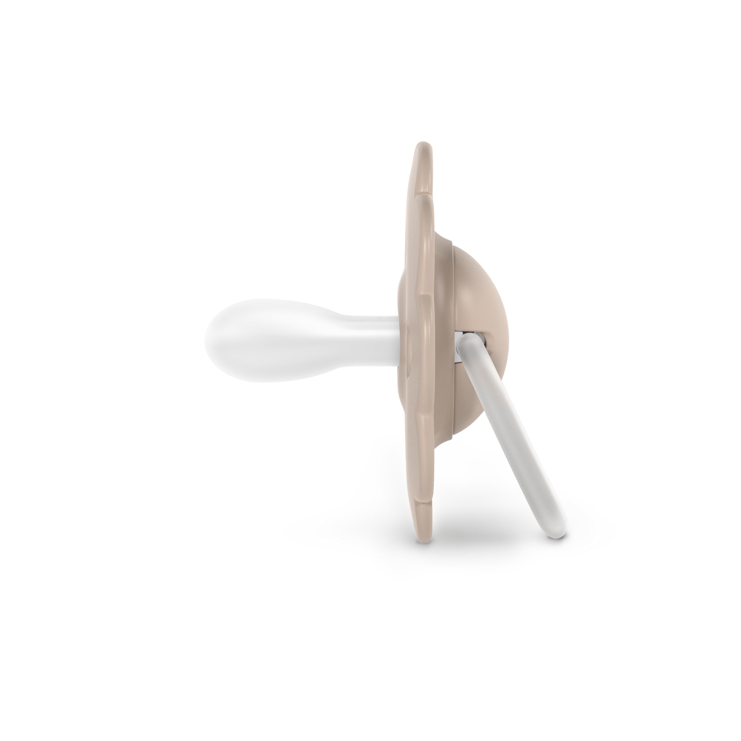 Suavinex, Chupete Bebés 0/6 Meses y Recién Nacidos, Tetina Fisiológica de Silicona SX Pro, Simétrica, Plana y Flexible, Respeta el Desarrollo Bucodental, Forma Redonda con Anilla, Wonder Beige Liso — view 7