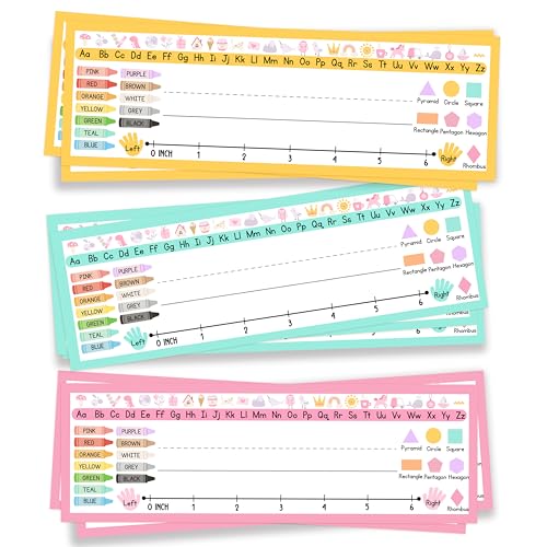 Kqfdr Name Tags for Classroom & Cubby, 30 Pcs Durable Pastel Students Name Plates, Self-Adhesive Locker Tags for Elementary School Teacher Must Haves (3" x 9")-A03