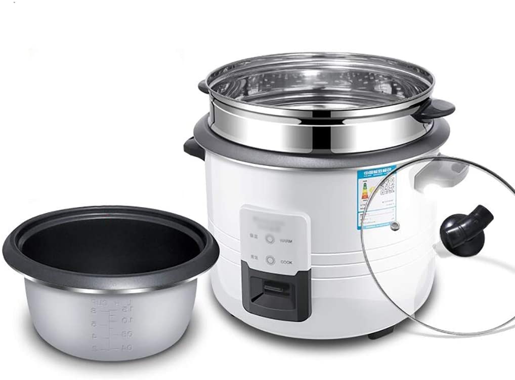 5sssallefaa Rice Cooker Home Intelligent Insulation Multi-Function Stainless Steel Inner Pot Spoon Steamer and Measuring Cups