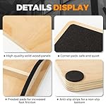 Wooden Rocker Balance Board for Adults Anti-Slip 350LBS Balance Trainer for Standing Desk, Physical Therapy & Core Strength – Durable Wooden Rocker Board for Office & Rehab - Image 3