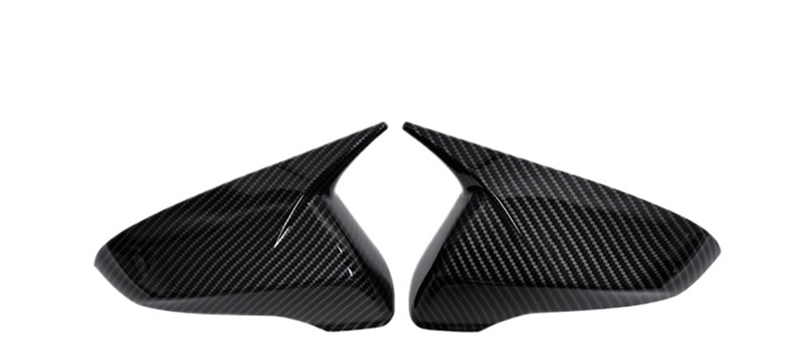Mirror Covers Caps for Hyundai Veloster 2018-2023 Rearview Side Mirror Cover Sticker Wing Cap Exterior Door Rear View Case Trim Carbon Fiber Look(Carbon Fiber Pattern)
