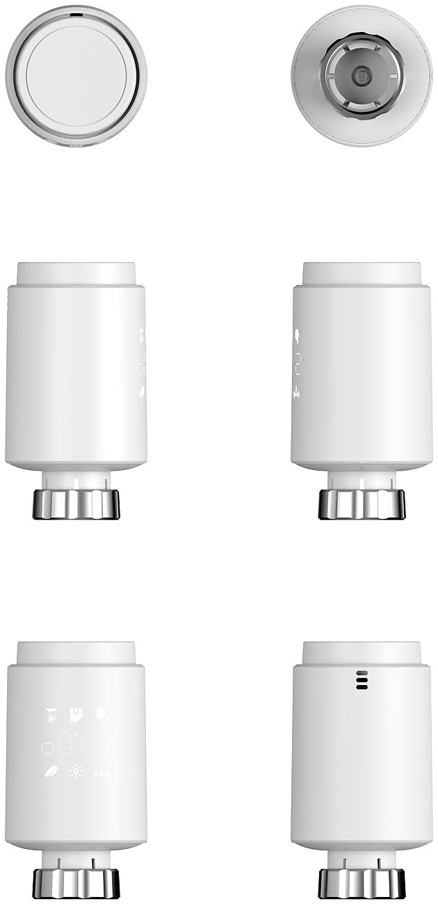 revolt Smart Thermostat: 3er-Set ZigBee-Heizkörperthermostate, weltweite App-Steuerung, Display (Heizung Thermostat ZigBee, Heizkörper App, Frost)