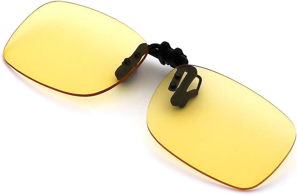 CyxusBlue Light Blocking Clip On Computer Glasses,Anti UV Eye Strain Reading Eyewear,Men/Women