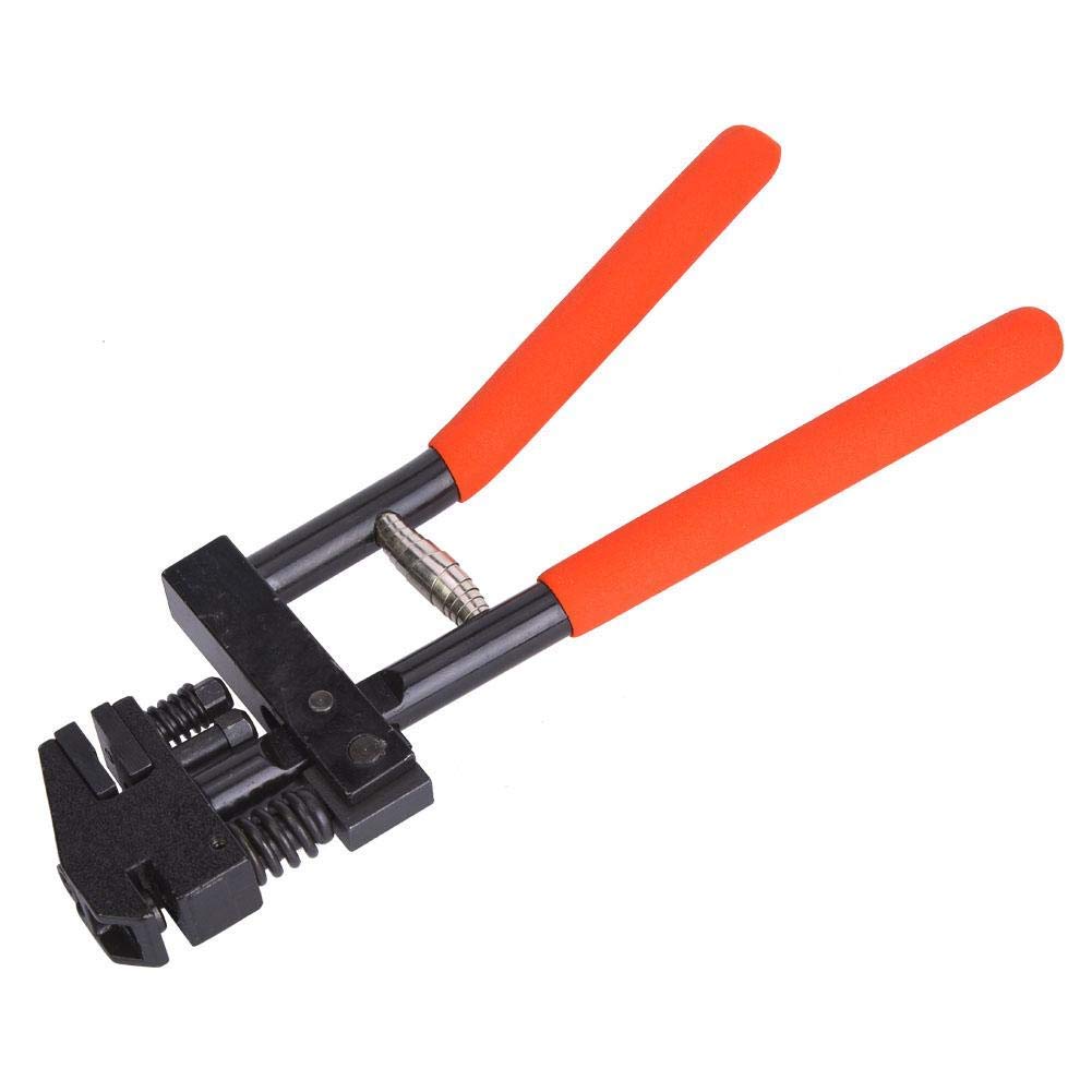 Alicates de perforación de agujeros de acero al carbono, herramienta de brida de chapa de metal de 5 mm para reparación de chapa metálica (rojo)