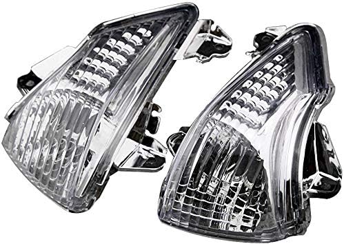 Mallofusa Turn Signal Light Lens Cover Replacement Compatible for Kawasaki EX650 Ninja 650R 2009-2011 ER650C ER-6n 2009-2010