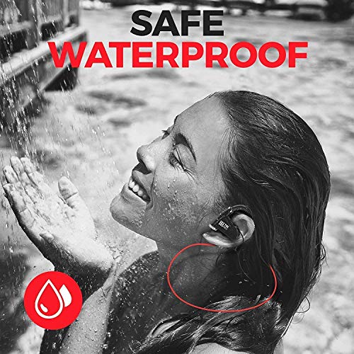 [Upgraded 2020] 12+Hours Sport Bluetooth Headphones - Professional Wireless Sport Earphones w/Mic - IPX7 Waterproof Deep Bass Music in-Ear Earbuds for Gym, Exercise, Running Workout for Men, Women