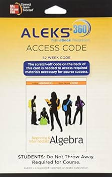 Aleks 360 Access Card (52 Weeks) for Beginning & Intermediate Algebra