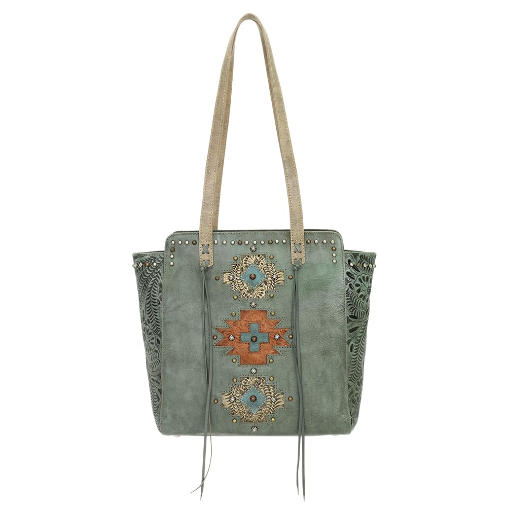 American West Leather Navajo Soul Tote for Women