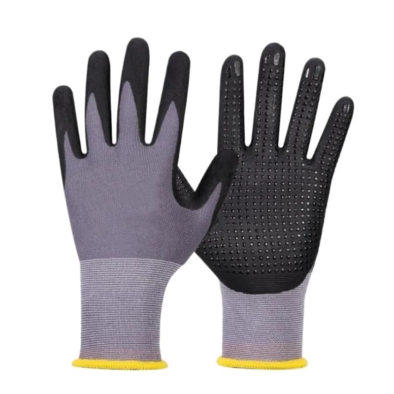 Guantes de trabajo N400 contra el sudor y rozaduras en las manos, talla L
