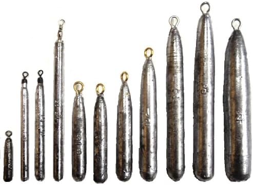 Grapentin Specialties / Catchmore Pencil (Drift) Sinkers, 25 Pack, with Eye, Made in U.S.A, Steelhead Favorite! - #PS1 (1 oz)