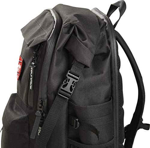 Image of Rawlings, Black, 15.75 inchH x 11 inchL x 9 inchD, 40 liters, Backpack