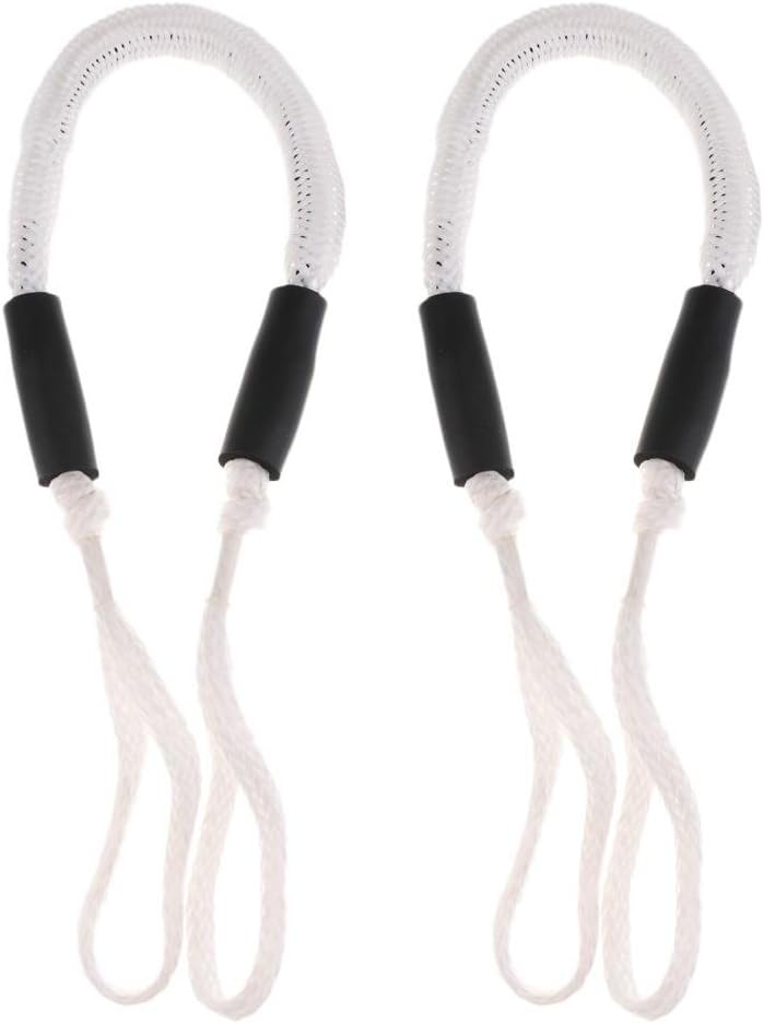 2 Pcs Bungee Dock Lines Boat Mooring Rope Stretch Ties for Pontoon,PWC,Jet Kit Heavy Duty