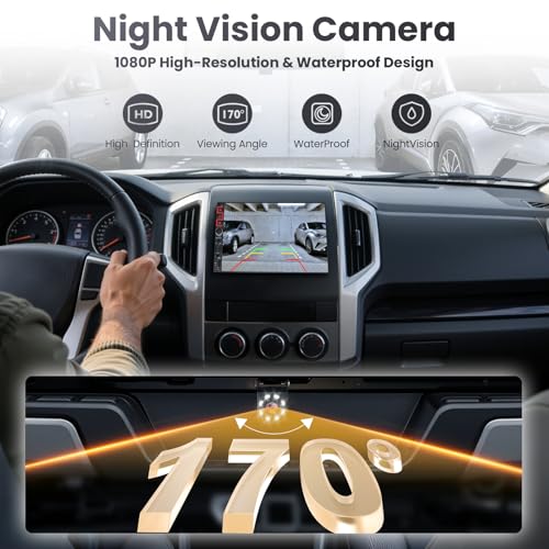 9" Double Din Car Stereo with Wireless Apple CarPlay & Android Auto,QLED IPS Touchscreen Double Din Radio,1080P Backup Camera, Mirror Link, Voice Control, Bluetooth 5.3, GPS, AM/FM, Type-C, EQ, SWC - Image 6