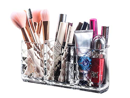 Organizador Cristalizado Porta Pincel, Maquiagem e Blush