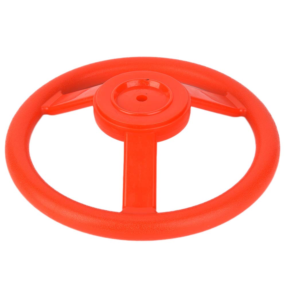 Kunststoff Lenkrad Spielzeug f¡§1r Kinder - Ideal f¡§1r Kinder Spielplatz, Kletter Ger¡§1ste, Baumh?User und Hinterhof Spielset (rot)
